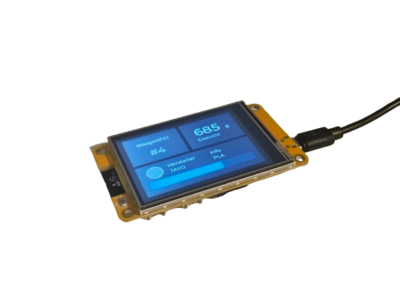 3D-MES Display 2.8 Zoll Erweiterung (Layout Waage) Flash-Key + STLs für Waage (digital ohne Display)